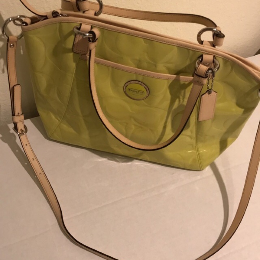 Coach Patent Leather Embossed Tote # F20028